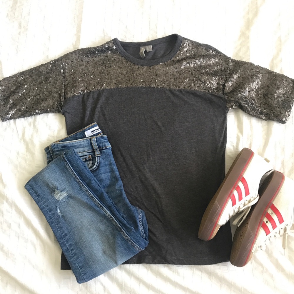 Sequin Tee